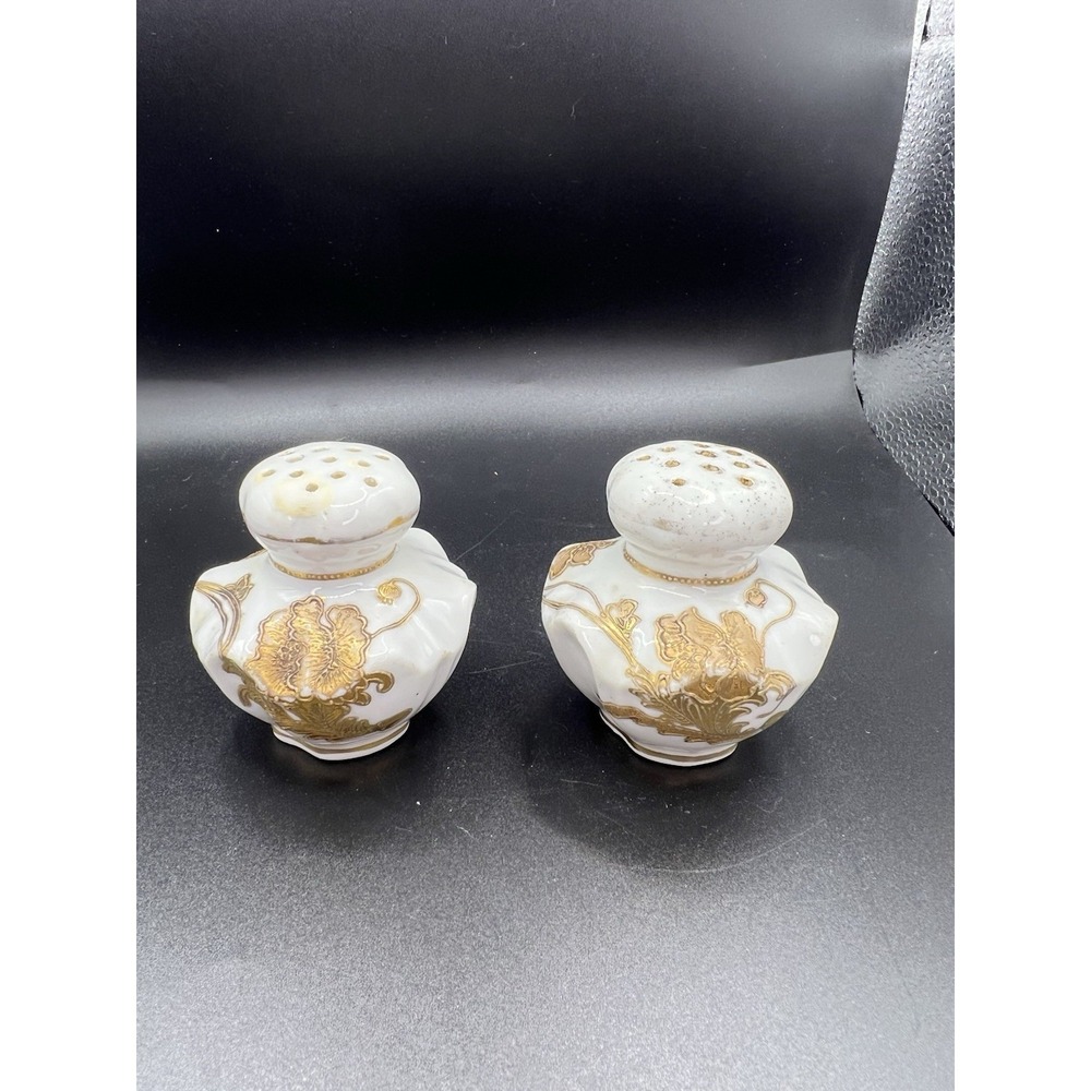 Vibtage Porcelain Antique Nippon Hand-painted Salt and Pepper Shakers